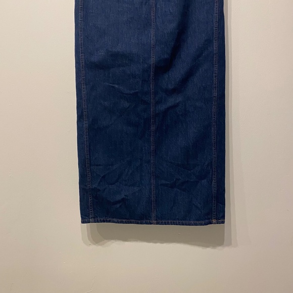 Aritzia Denim Forum The '90s Pencil Maxi Retro Jean Skirt Size 28 - Picture 7 of 9